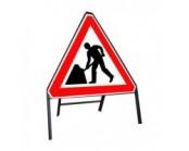 750mm Roadworks Ahead Sign